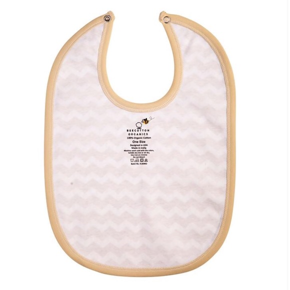 BRAND NEW Chevron Pattern Organic Cotton Bib - Picture 2 of 5